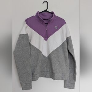 Fila Quarter-Zip Colorblock Pullover Size Women's XL